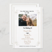 Persoonlijke minimalistische foto kaart (Voorkant / Achterkant)