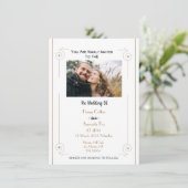 Persoonlijke minimalistische foto kaart (Staand voorkant)