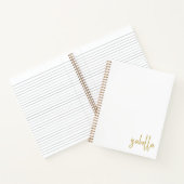 Persoonlijke Minimalistische Gouden Script Naam Sp Notitieboek (Binnen)