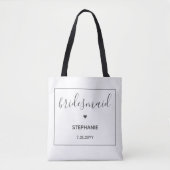 Persoonlijke minimalistische grafische beelden met tote bag (Voorkant)