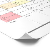 Persoonlijke Minimalistische Jaar Planner Poster (Hoek)