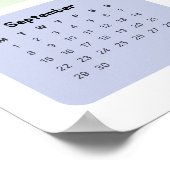 Persoonlijke Minimalistische Jaarlijkse Planner Ka Poster (Hoek)