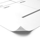 Persoonlijke Minimalistische Jaarplanner Poster (Hoek)