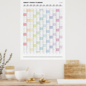 Persoonlijke Minimalistische Jaarplanner Poster (Keuken)