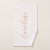 Persoonlijke minimalistische kalligrafie Naam Blus Bad Handdoek (Handdoek)