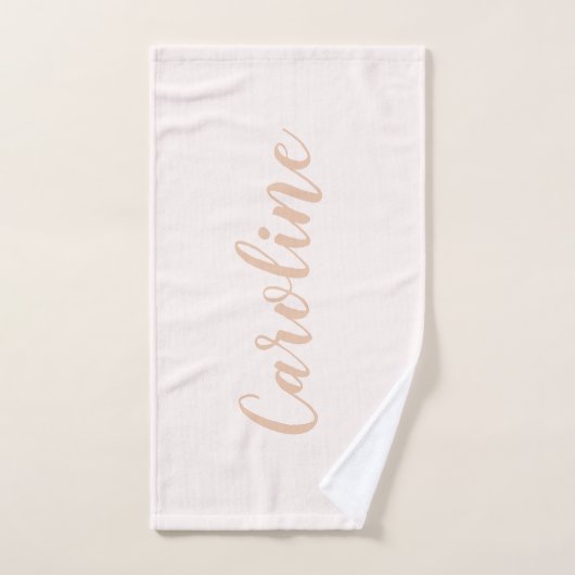 Persoonlijke minimalistische kalligrafie Naam Blus Bad Handdoek (Handdoek)