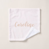 Persoonlijke minimalistische kalligrafie Naam Blus Bad Handdoek (Wasdoekje)