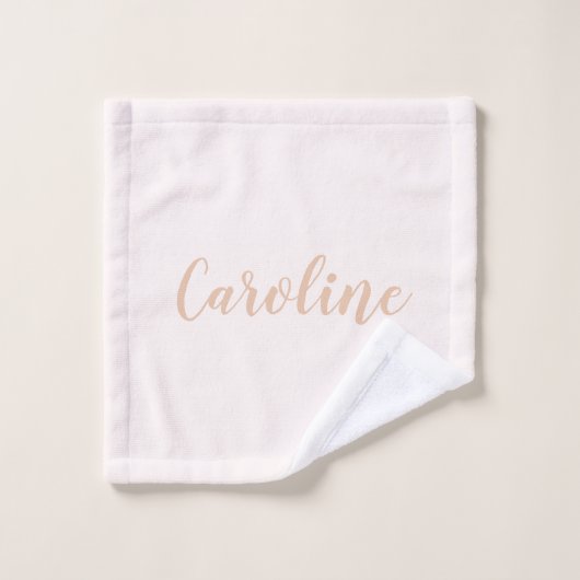Persoonlijke minimalistische kalligrafie Naam Blus Bad Handdoek (Wasdoekje)