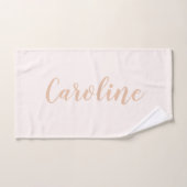 Persoonlijke minimalistische kalligrafie Naam Blus Bad Handdoek (Handdoek)