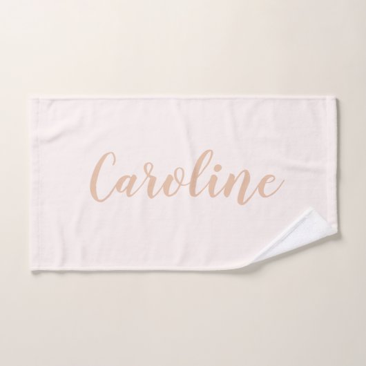 Persoonlijke minimalistische kalligrafie Naam Blus Bad Handdoek (Handdoek)