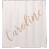 Persoonlijke minimalistische kalligrafie Naam Blus Douchegordijn (Voorkant)