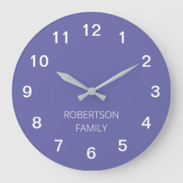 Persoonlijke minimalistische lavender Paarse wandk Grote Klok