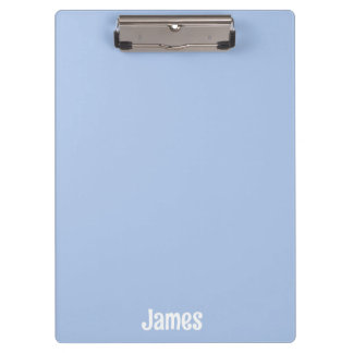 Persoonlijke Minimalistische Moderne blauwe aangep Klembord