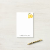 Persoonlijke Minimalistische Mooie Citroen Leraar Post-it® Notes (Op bureau)