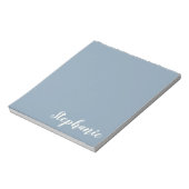 Persoonlijke minimalistische naam voor kalligrafie notitieblok (Linkerzijde)