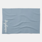 Persoonlijke minimalistische naam voor kalligrafie theedoek (Horizontaal)