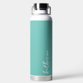 Persoonlijke Minimalistische Naam Waterfles (Achterkant)