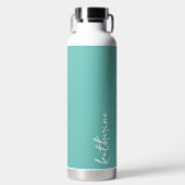 Persoonlijke Minimalistische Naam Waterfles (Voorkant)