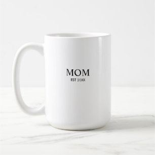 Persoonlijke Minimalistische Oprichtingsjaar Moede Koffiemok