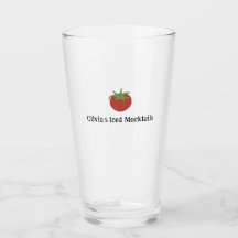 Persoonlijke Minimalistische Rode Tomaat Iced Mock