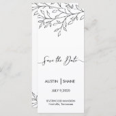 Persoonlijke Minimalistische Schetsblad Save the D (Voorkant / Achterkant)