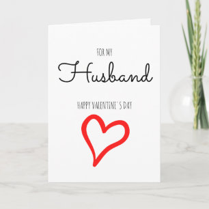 Persoonlijke minimalistische valentijnsdag van het feestdagen kaart