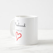 Persoonlijke minimalistische valentijnsdag van het koffiemok (Voorkant links)