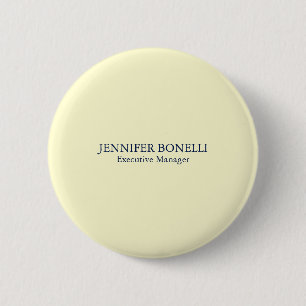 Persoonlijke minimalistische voeg je naam creame k ronde button 5,7 cm