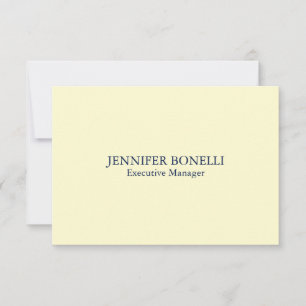 Persoonlijke minimalistische voeg je naam roomkleu RSVP kaartje
