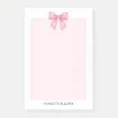 Persoonlijke Minimalistische Vrouwelijke Roze Coqu Post-it® Notes (Voorkant)