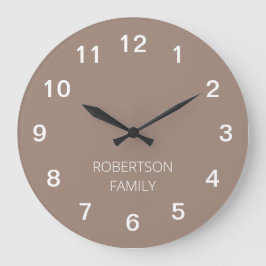 Persoonlijke minimalistische wandklok
