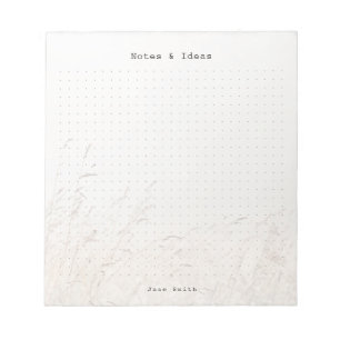 Persoonlijke minimalistische weide esthetische pun notitieblok