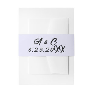 Persoonlijke Minimalistische Wrap Uitnodiging Buik Uitnodigingen Wikkel