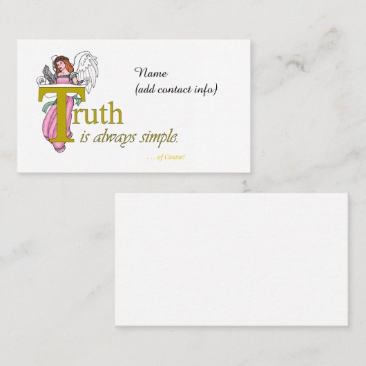 Persoonlijke Mirakel Meme Angel Blessings Card Visitekaartje (Voorkant / Achterkant)