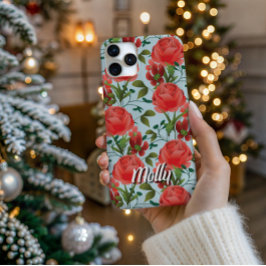 Persoonlijke Miss Molly Trailing Roos Phonehoes iPhone 16 Pro Hoesje