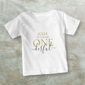 Persoonlijke Miss ONEderful Baby T-Shirt