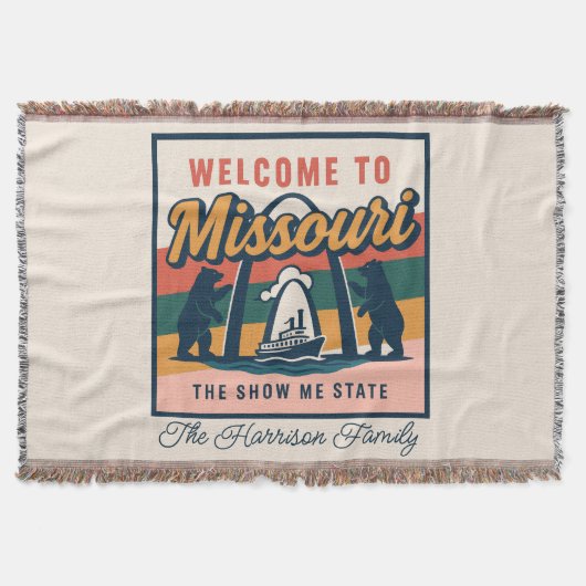 Persoonlijke Missouri Worpdeken Deken (Voorkant)