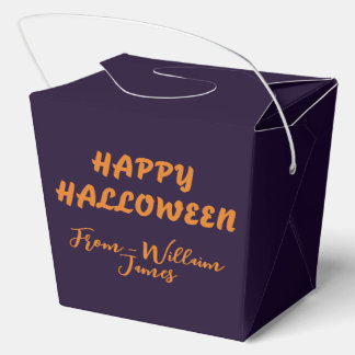 Persoonlijke Mister Pumpk-A-Boo Halloween Pompoen Bedankdoosjes