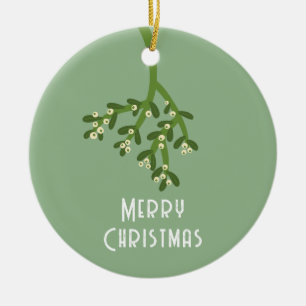 Persoonlijke Mistletoe Keramisch Ornament