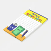 Persoonlijke Mitzvah-artikelen - Kleurrijk Post-it® Notes (Schuin)