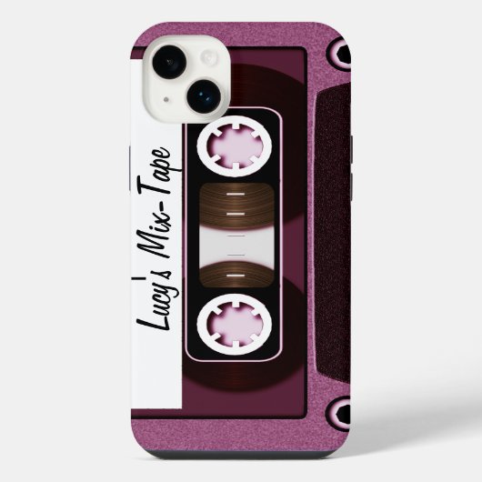 Persoonlijke Mix Tape iPhone Hoesje (Achterkant)