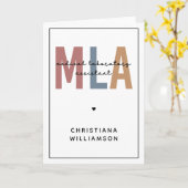 Persoonlijke MLA-assistent voor medische laborator Kaart (Gele Bloem)