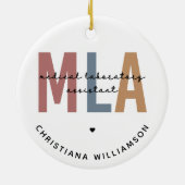 Persoonlijke MLA-assistent voor medische laborator Keramisch Ornament (Achterkant)