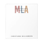 Persoonlijke MLA-assistent voor medische laborator Notitieblok (Voorkant)