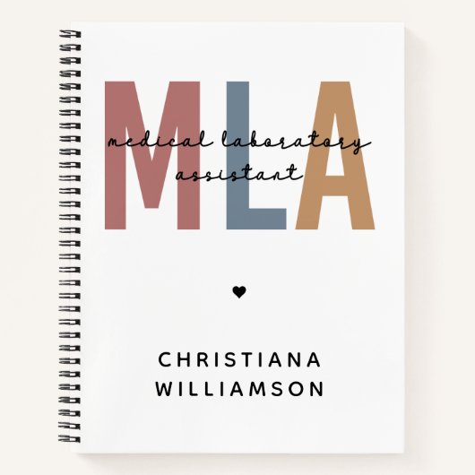 Persoonlijke MLA-assistent voor medische laborator Notitieboek (Voorkant)