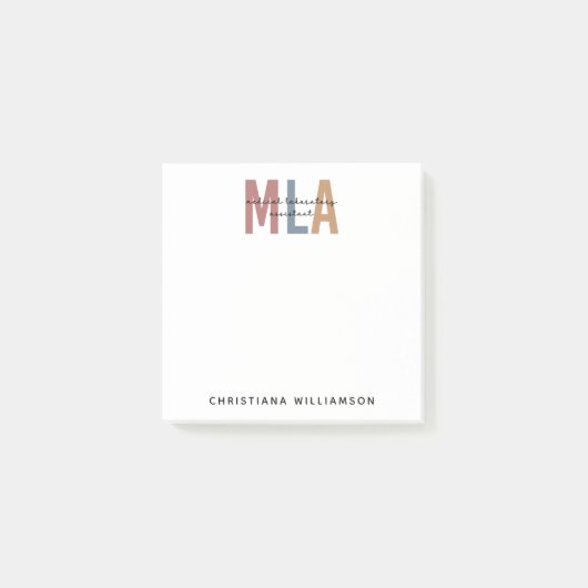 Persoonlijke MLA-assistent voor medische laborator Post-it® Notes (Voorkant)