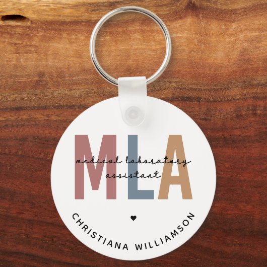 Persoonlijke MLA-assistent voor medische laborator Sleutelhanger (Voorkant)