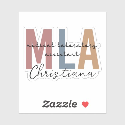 Persoonlijke MLA-assistent voor medische laborator Sticker (Vel)