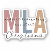 Persoonlijke MLA-assistent voor medische laborator Sticker (Voorkant)