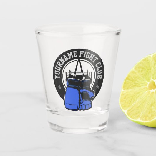 Persoonlijke MMA Mixed Martial Arts Fight Club Shot Glas (Voorkant)